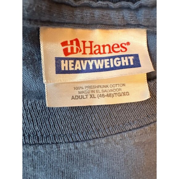 Alaska Denali National Park Graphic T-Shirt Hanes Heavyweight XL 100% Cotton Blu - Picture 3 of 4